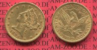 USA 5 Dollars Half eagle USA 5 Dollars Liberty, Frauenkopf, Coronet Head 1895 Gold