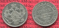 Rußland Russia 3 Rubel Platin Rußland 3 Rubel Platin 1830 Sehr Selten !