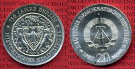 DDR 20 Mark Silbermünze DDR 750 Jahre Berlin, Historisches Stadtsiegel