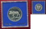 Polen, Poland, Volksrepublik 100 Zloty Silbermünze Polen 100 Zloty 1978, Bedrohte Tierwelt, Elch, Polierte Platte