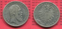 Württemberg, German Empire State of 5 Mark Silbermünze Kursmünze Württemberg 5 Mark 1876, Kursmünze, König Karl , J. 173