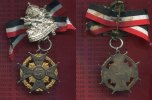 Deutscher Kriegerbund Friedenau Berlin 25 Jahre Kriegerverein Berlin Friedenau Deutscher Kriegerbund Mitgliedsabzeichen mit Schleife Kreuz Berlin Frriedenau
