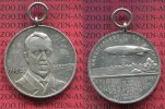 Medaille Zeppelin Silbermedaille Zeppelin Medaille Silber Amerikaflug LZ 126 ZR III 1924, Hugo Eckner