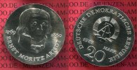 DDR GDR Eastern Germany 20 Mark Silbermünze DDR Ernst Moritz Arndt 1769-1860