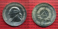 DDR 5 Mark Gedenkmünze Neusilber Friedrich Gottlieb Klopstock 1724-1808