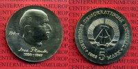 DDR 5 Mark Gedenkmünze DDR Max Planck 1858-1947 Neusilber