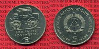DDR GDR Eastern Germany 5 Mark Gedenkmünze 500 Jahre Postwesen Postkutsche