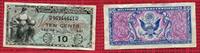 USA, Military Payment Certificate 10 Cents Banknote USA MPC ca 1951 10 Cents
