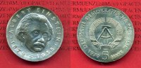 DDR, GDR Eastern Germany 5 Mark DDR Gedenkmünze Cu/Ni Neusilber Albert Einstein