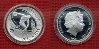 Salomon-Inseln Solomon Islands 5 Dollars Ku/Ni versilbert Olympische Spiele 2012 Diskuswerfer