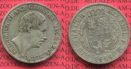 Mecklenburg Schwerin 1 Taler Mecklenburg Schwerin 1848 Taler Friedrich Franz, Angsttaler ohne v.G.G.