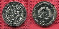DDR GDR Eastern Germany 20 Mark Silbermünze DDR 750 Jahre Berlin, Historisches Stadtsiegel