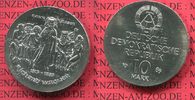 DDR GDR Eastern Germany 10 Mark DDR Silber Gedenkmünze 100. Todestag von Richard Wagner