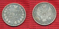 Rußland, Russia Empire Rubel Rußland Rubel 1851 Silbermünze