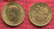 Russland Russia 10 Rubel Russland 10 Rubel 1899, Nikolaus II. Gold