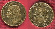 Peru 50 Soles Peru 50 Soles 1969 Gold Inka Kopf