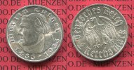 III. Reich 2 Mark III. Reich 2 Reichsmark 1933 F, 450.. Geburtstag von Martin Luther J. 352