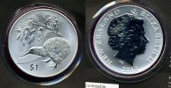 Neuseeland New Zealand 1 Dollar Neu Seeland 1 Dollar Kiwi Tiermotiv mit Coincard 1 Unze
