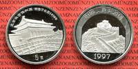 China 5 Yuan Silbermünze China 5 Yuan 1997 Halle zur Erhaltung der Harmonie PP Silber
