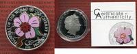 Cook-Inseln 5 Dollars Silbermünze Cook Islands 5 Dollars 2012 Flowers of the World - The Cherry Blossom PP
