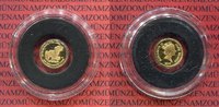 Cook-Inseln 1 Dollar Goldmünze, 1/2 Gramm Cook Islands 1 Dollar 2007 20 Jahre Eagle 1986-2006 Mini Goldmünze PP
