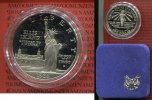 USA 1 Dollar Commemorative Silber USA 1 Dollar 1986 Liberty Ellis Island - Gateway to America -