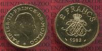 Monaco 2 Francs Goldmünze Monaco 2 Francs 1982 Gold Piefort, Rainier III. Auflage nur 250 Stück ! R Bild