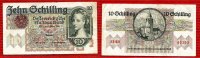 Österreich, Austria 2. Republik 10 Shilling Österreich 10 Schilling 2. Februar 1946 Mädchenkopf, Burg