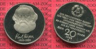 DDR, GDR Eastern Germany 20 Mark Cu/Ni Commemorative DDR 20 Mark 1893 Polierte Platte Lose mit Kapsel