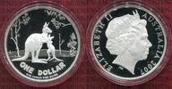 Australien, Australia 1 Dollar 1 Unze Australien 1 Dollar 2007 Känguruh PP OVP Bild