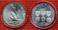 USA 1 Dollar Commemorative Silber USA 1 Dollar 1994 D Vietnam Veterans Memorial Picture