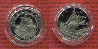 USA 1/2 Dollar Silbermünze USA Half Dollar 1992 Kolumbus Segelschiff PP Bild