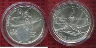 USA 1 Dollar Commemorative Silber USA 1 Dollar Silber 1995 D Olympische Spiele Atlanta 1996 Turnen Gymnastics Picture