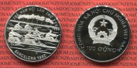 Vietnam 100 Dong Silbermünze Vietnam 100 Dong 1989 Rudern Olympsche Spiele 1992 Barcelona PP Picture