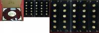 China Volksrepublik PRC Panda 25 x 15 Yuan 1/25 Unze Gold China 25 x 15 Yuan 1982 - 2007, 25 Jahre Panda Luxusbox mit Umkarton