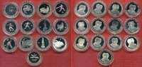 Spanien, Spain 13 x 2000 Pesetas Silbermünze Spanien 13 x 2000 Pesetas 1990 bis 1992 Silber, Olympische Spiele Barcelona