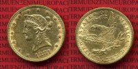 USA 10 Dollars Goldmünze Eagle Coronet Head USA 10 Dollars Liberty, Frauenkopf, 1881 o. Mzz. Coronet Head Gold
