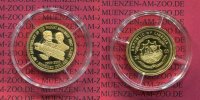 Liberia 100 Dollars Gold Luftfahrt Liberia 100 Dollars 2003, Eisvogel, Gebrüder Wright erster Motorflug Gold PP