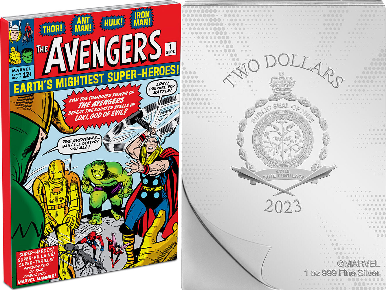 Dollars Avengers Marvel Comix Oz Silver Coin Niue Pp Ma