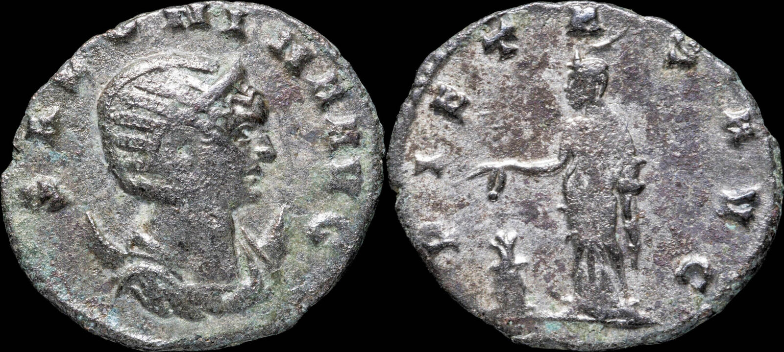 Roman Empire Salonina Antoninianus Pietas Avg Mm Gr Ma