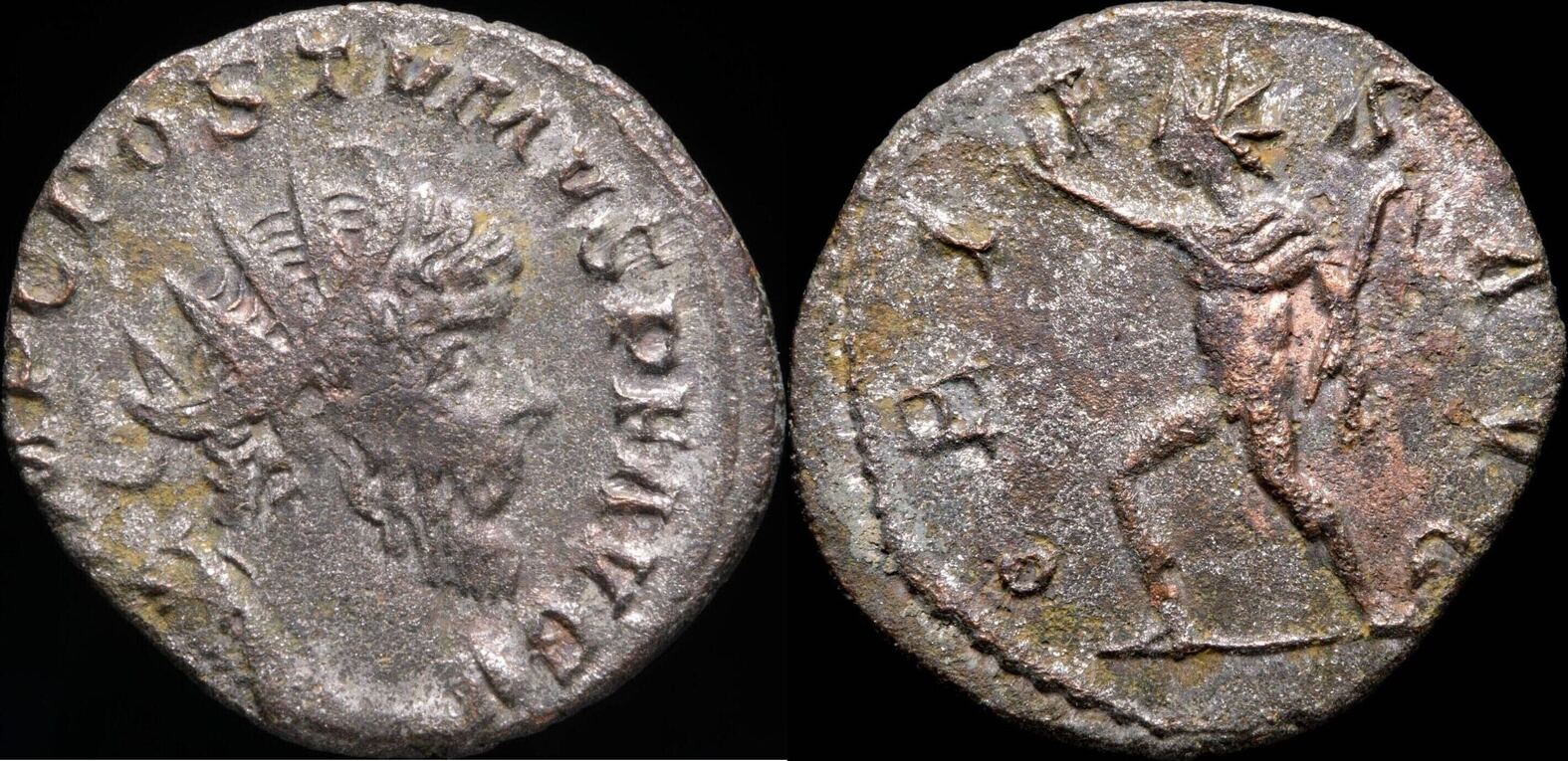 Roman Empire Postumus Antoninianus Oriens Avg Mm Gr Ma