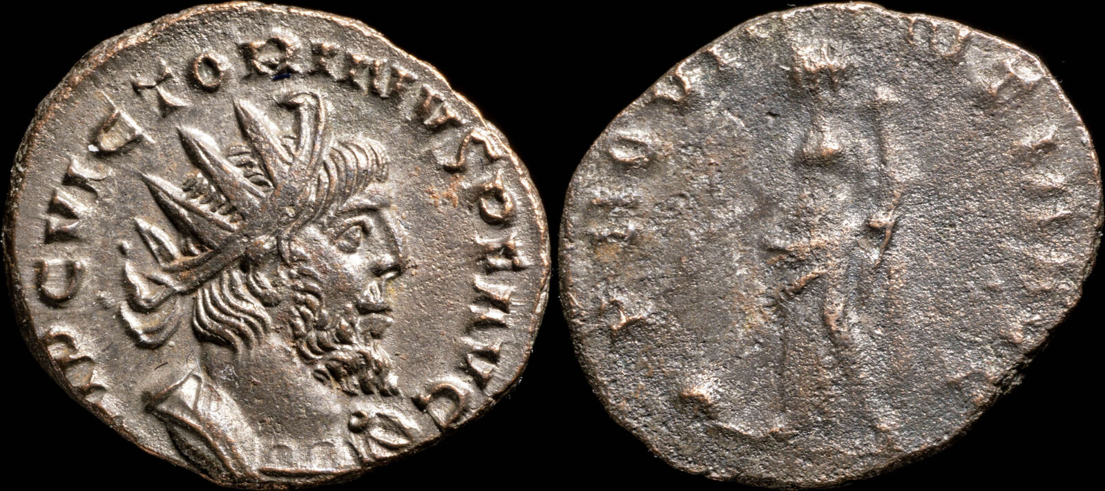 Roman Empire Victorinus Ae Antoninianus Providentia Avg Mm