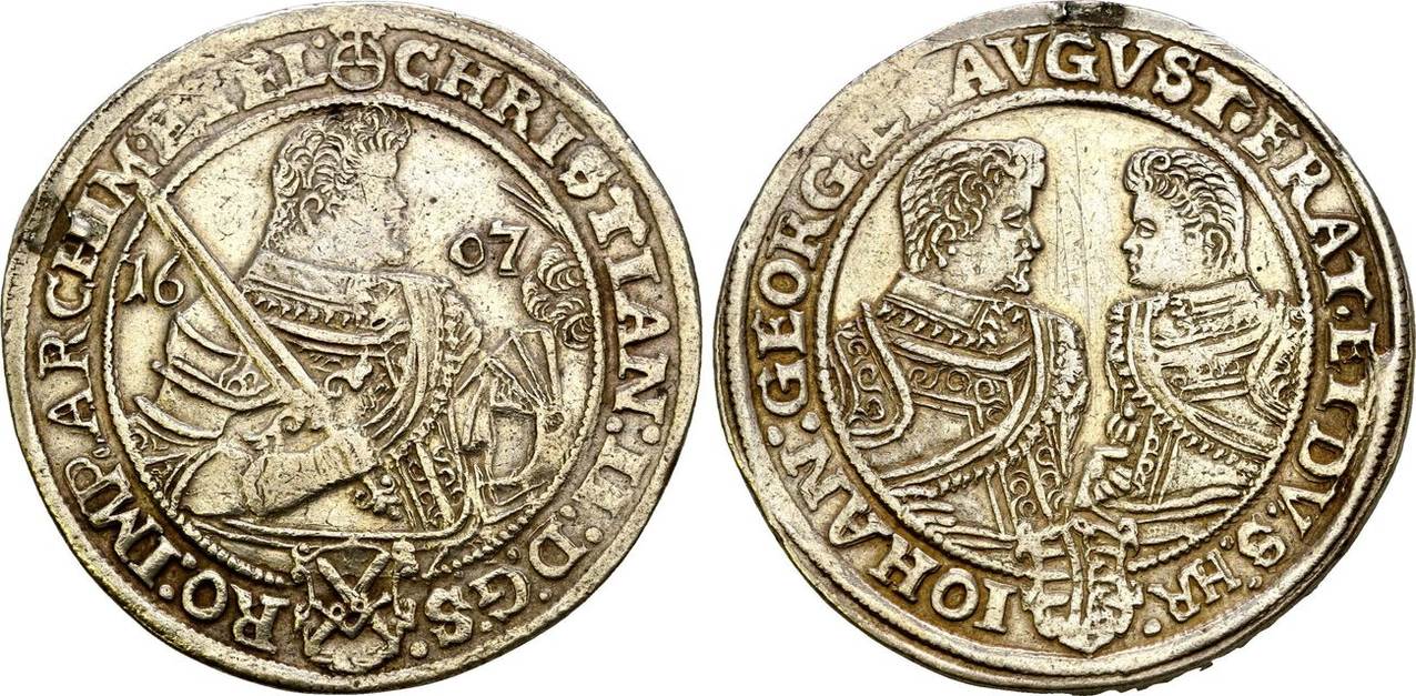 Sachsen Taler Hr Christian Ii Johann Georg I Und August