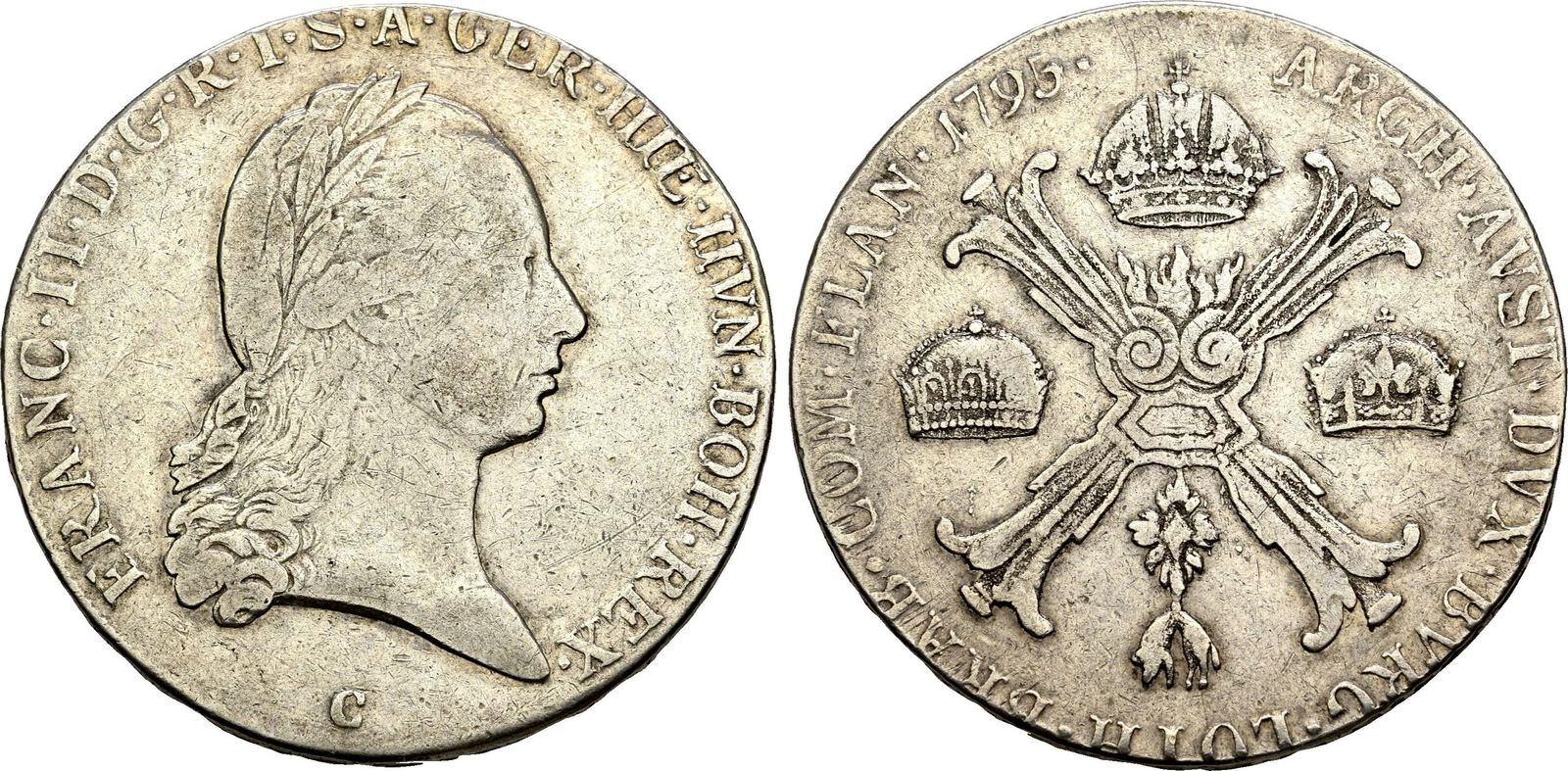 Habsburg Kronentaler 1795 C Franz II 1792 1835 Ss Ss Prag MA Shops