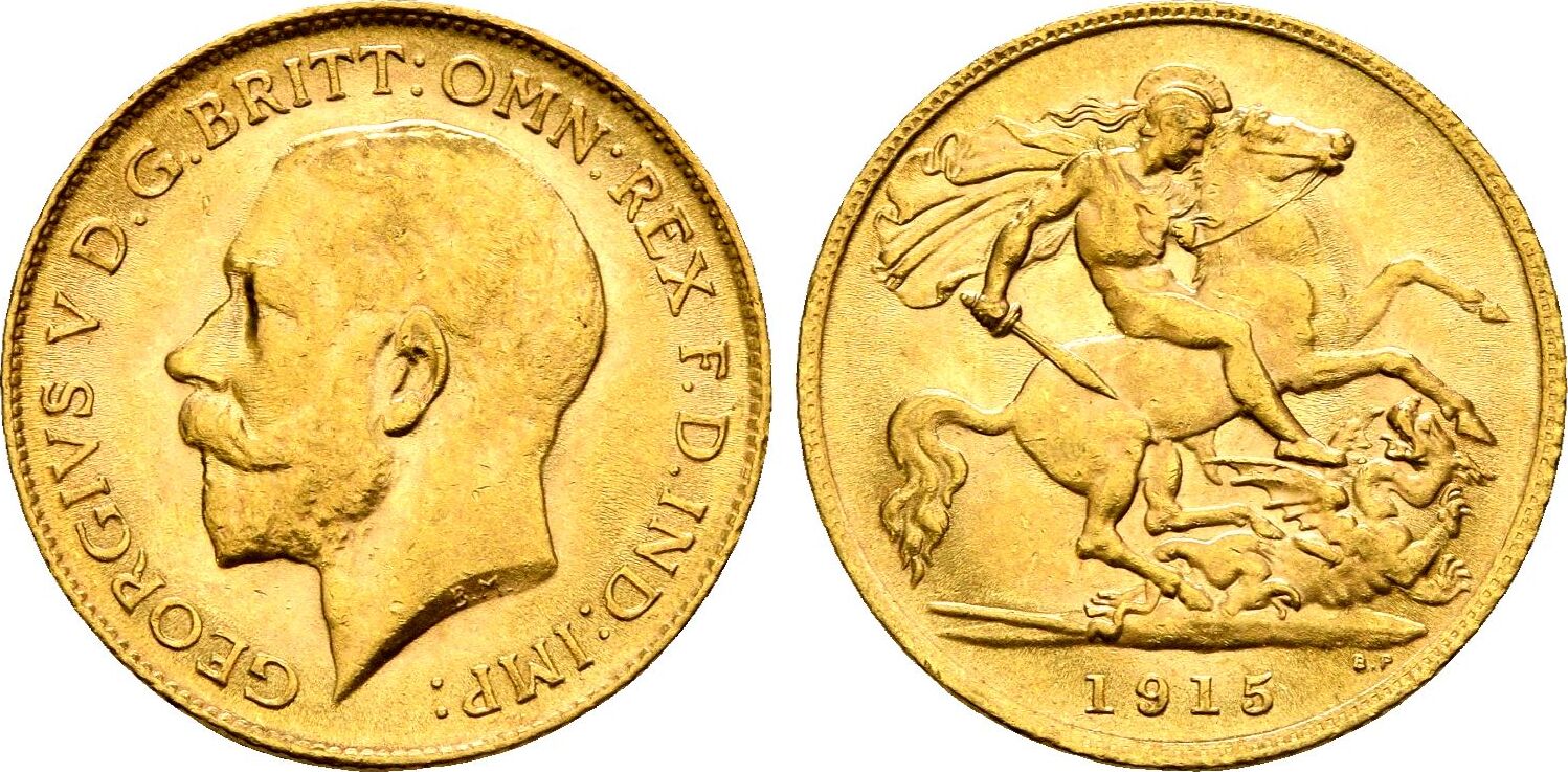 Grossbritannien Sovereign Gold Georg V Vz St Ma