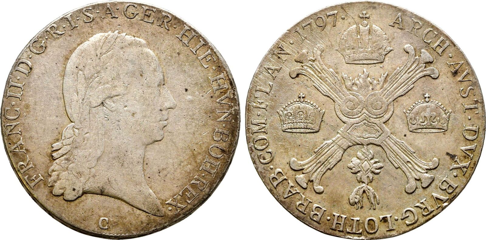 Habsburg Kronentaler Prag C Franz Ii Ss Ma Shops