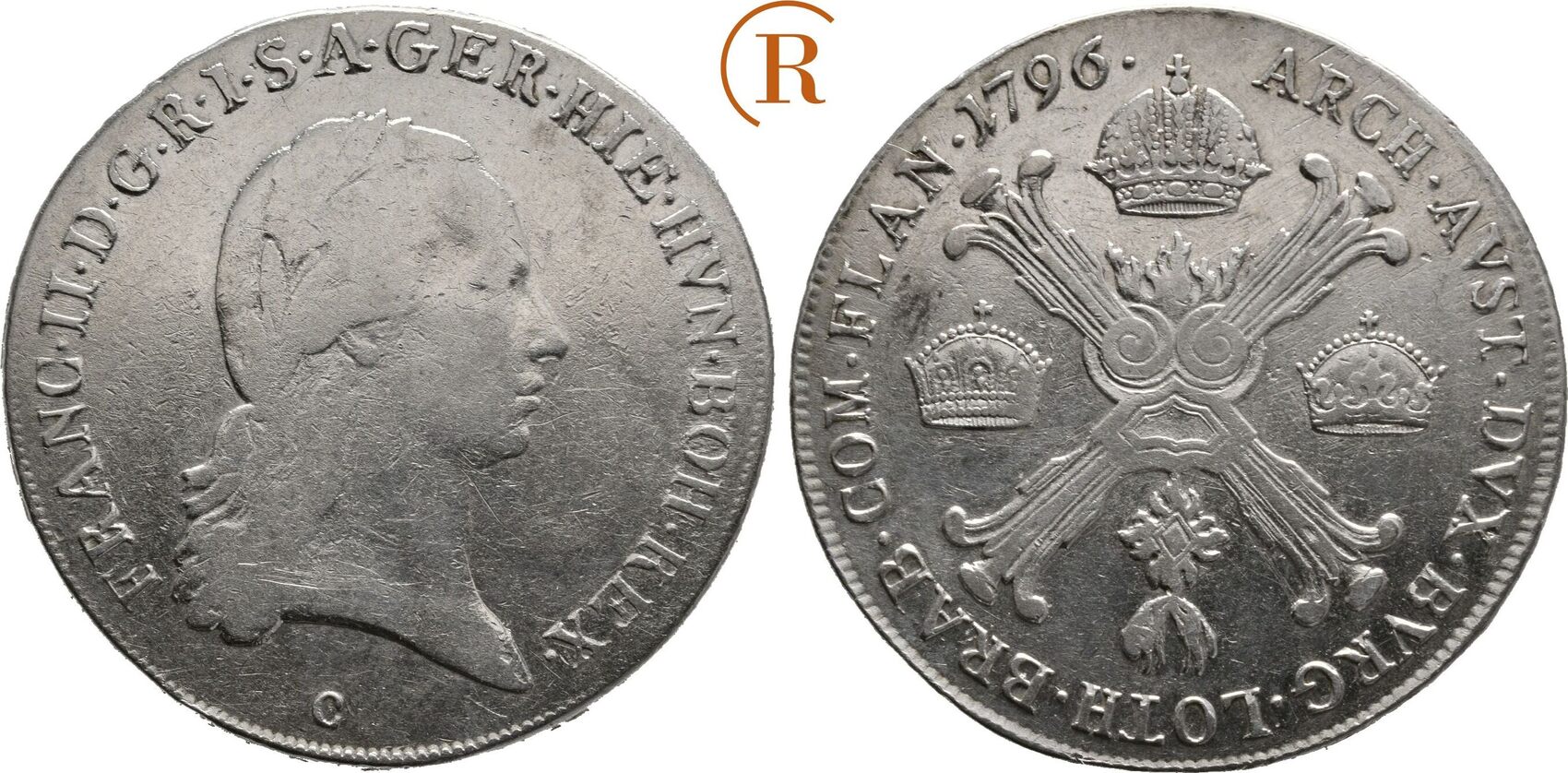 Habsburg Kronentaler Prag C Franz Ii Ss Ss