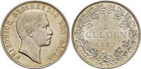 Baden-Durlach 1/2 Gulden Friedrich I. 1852-1907. Image