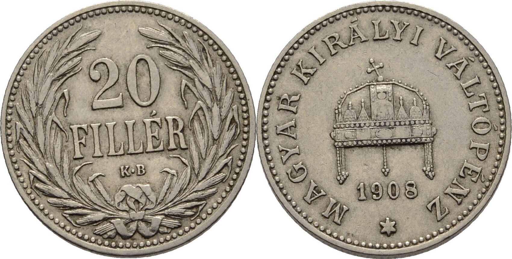 Österreich Ungarn Kremnitz 20 Filler 1908 Franz Joseph I 1848 1916 ss