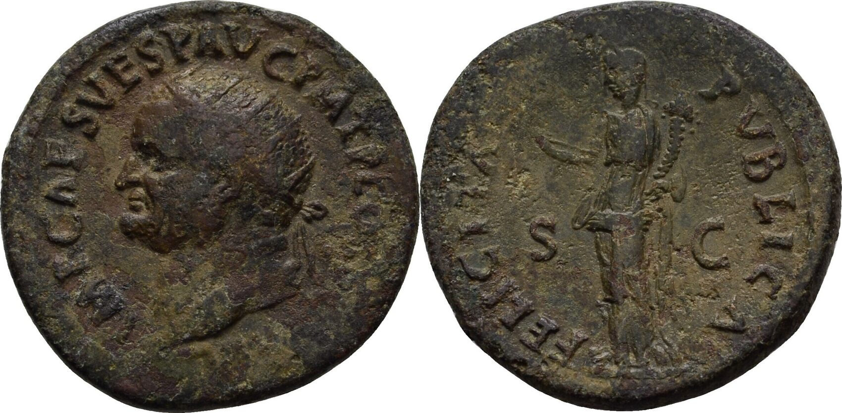 R Mische Kaiserzeit Dupondius Vespasian Ss Ma Shops